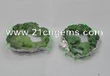 NGC915 40*60mm - 65*80mm freeform druzy agate connectors