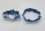 NGC916 40*60mm - 65*80mm freeform druzy agate connectors