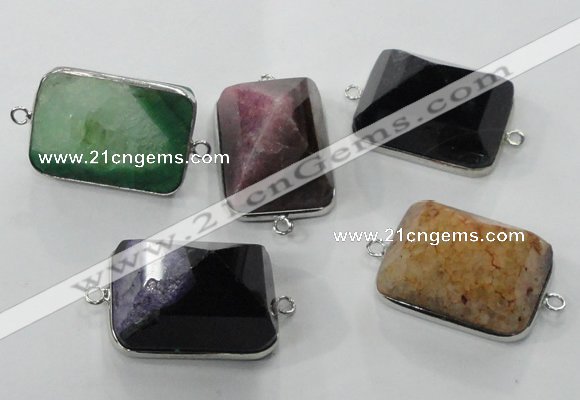 NGC94 18*22*30mm druzy agate connectors wholesale