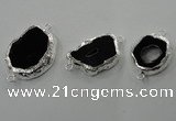 NGC96 25*30mm - 35*40mm freeform druzy agate connectors wholesale