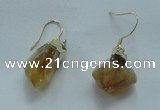 NGE08 13*18mm - 15*20mm nuggets citrine gemstone earrings wholesale