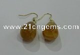 NGE234 15*20mm teardrop agate gemstone earrings wholesale