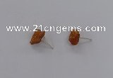 NGE253 8*12mm - 10*14mm nuggets druzy agate gemstone earrings