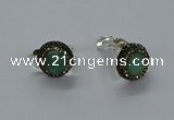 NGE283 15mm - 16mm coin australia chrysoprase earrings wholeasle