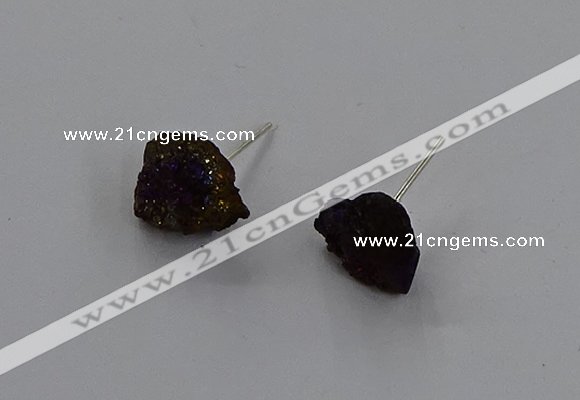 NGE305 5*8mm - 7*10mm nuggets druzy agate gemstone rings