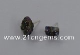 NGE306 5*8mm - 7*10mm nuggets druzy agate gemstone rings