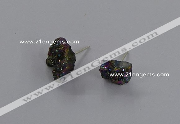 NGE306 5*8mm - 7*10mm nuggets druzy agate gemstone rings