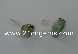 NGE310 6*8mm - 8*10mm nuggets amazonite earrings wholesale