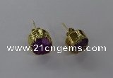 NGE314 12mm - 14mm freeform druzy agate earrings wholesale