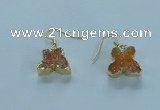 NGE354 10*14mm - 12*16mm butterfly druzy agate earrings wholesale