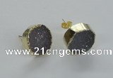 NGE50 16mm - 18mm freefrom druzy agate earrings wholesale