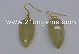 NGE5057 12*35mm - 15*40mm arrowhead lemon quartz pendants