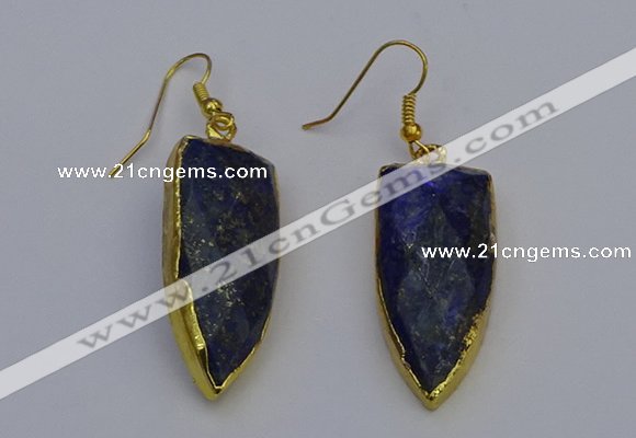 NGE5073 12*35mm - 15*40mm arrowhead lapis lazuli pendants