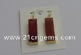 NGE5173 10*28mm - 10*30mm rectangle mookaite earrings