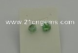 NGE5187 5*8mm - 6*10mm nuggets plated druzy quartz earrings