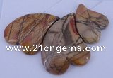 NGP08 Picasso jasper gemstone pendants set jewelry wholesale