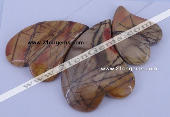 NGP08 Picasso jasper gemstone pendants set jewelry wholesale