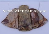 NGP09 Picasso jasper gemstone pendants set jewelry wholesale