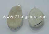 NGP1000 25*35mm - 35*45mm freeform druzy agate beads pendant