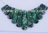 NGP103 Dyed imperial jasper gemstone pendants set jewelry wholesale