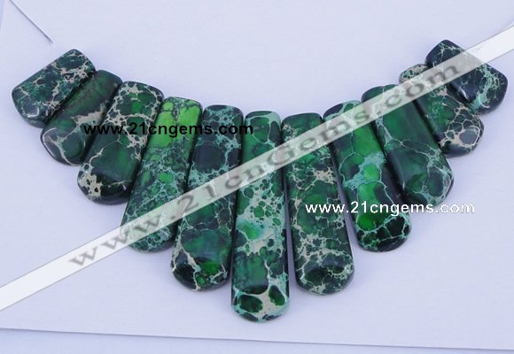 NGP103 Dyed imperial jasper gemstone pendants set jewelry wholesale