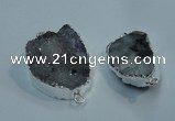 NGP1046 20*30mm - 25*35mm freeform druzy agate beads pendant