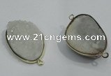 NGP1050 20*30mm - 25*35mm freeform druzy agate beads pendant