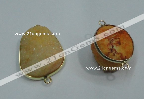 NGP1052 20*30mm - 25*35mm freeform druzy agate beads pendant