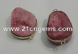 NGP1053 20*30mm - 25*35mm freeform druzy agate beads pendant