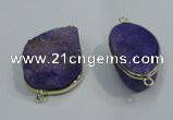 NGP1054 20*30mm - 25*35mm freeform druzy agate beads pendant