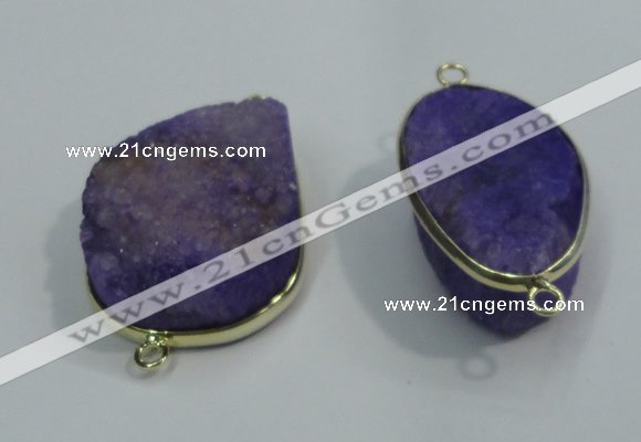 NGP1054 20*30mm - 25*35mm freeform druzy agate beads pendant