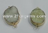 NGP1060 20*30mm - 25*35mm freeform druzy agate beads pendant