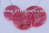 NGP114 Dyed rhodochrosite gemstone pendants set jewelry wholesale