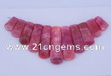 NGP115 Dyed rhodochrosite gemstone pendants set jewelry wholesale