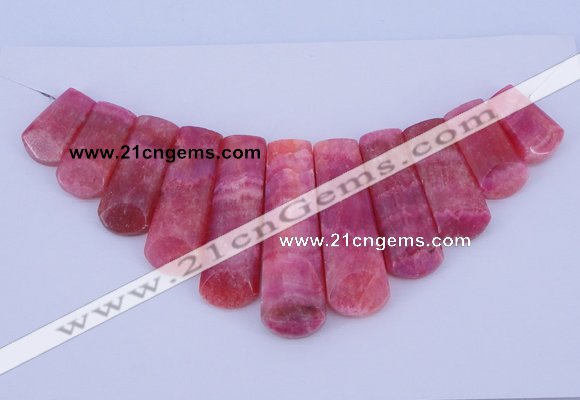 NGP115 Dyed rhodochrosite gemstone pendants set jewelry wholesale