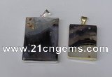 NGP1156 25*35mm - 40*50mm freeform montana agate pendants