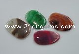 NGP1170 35*50mm - 45*70mm freeform agate gemstone pendants wholesale