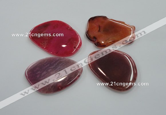 NGP1171 35*50mm - 45*65mm freeform agate gemstone pendants wholesale
