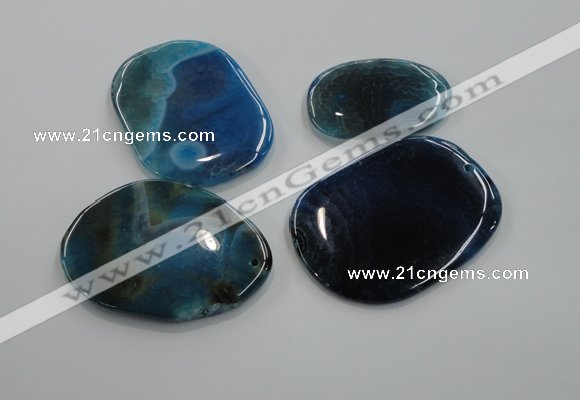 NGP1172 35*50mm - 45*65mm freeform agate gemstone pendants wholesale