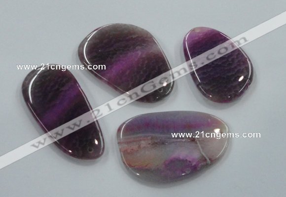 NGP1178 40*55mm - 50*70mm freeform agate gemstone pendants wholesale