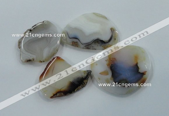 NGP1179 40*55mm - 50*75mm freeform agate gemstone pendants wholesale