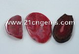 NGP1185 30*45mm - 60*80mm freeform agate gemstone pendants wholesale