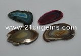 NGP1190 35*50mm - 40*70mm freeform agate gemstone pendants wholesale