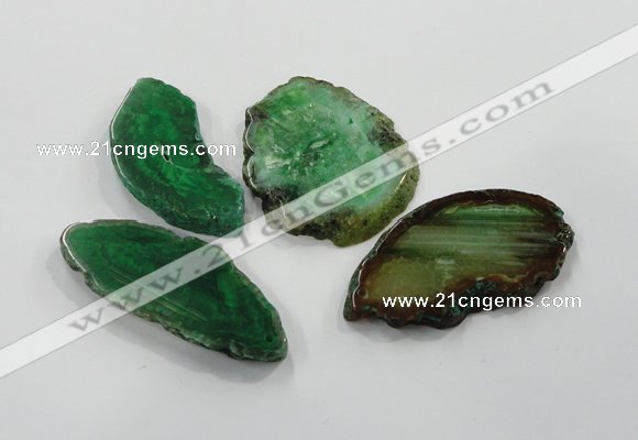 NGP1192 30*50mm - 55*70mm freeform agate gemstone pendants wholesale