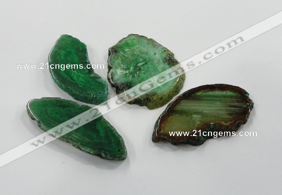 NGP1192 30*50mm - 55*70mm freeform agate gemstone pendants wholesale