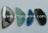 NGP1198 30*50mm - 40*70mm freeform agate gemstone pendants wholesale