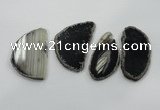 NGP1199 30*55mm - 55*75mm freeform agate gemstone pendants wholesale