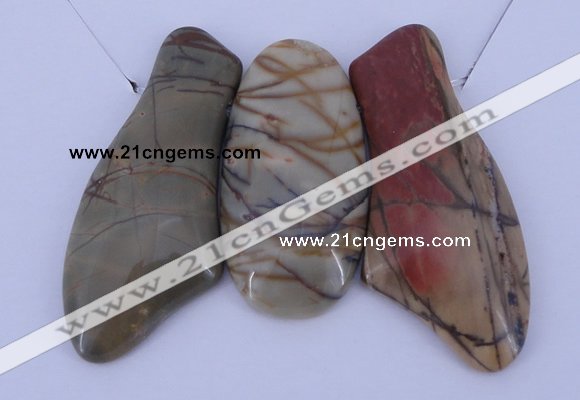 NGP12 Picasso jasper gemstone pendants set jewelry wholesale