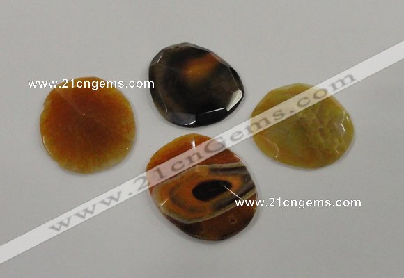 NGP1206 40*45mm - 45*55mm freeform agate gemstone pendants wholesale