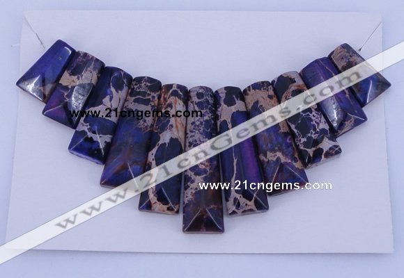 NGP121 Dyed imperial jasper gemstone pendants set jewelry wholesale